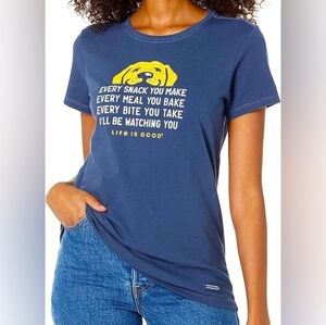 LIFE IS GOOD Crusher-Lite Crew Neck Tee I’ll Be Watching You Dog